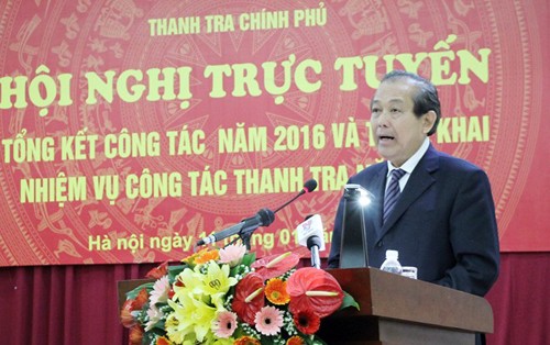 Phó thủ tướng Trương Hòa Bình phát biểu chỉ đạo hội nghị.