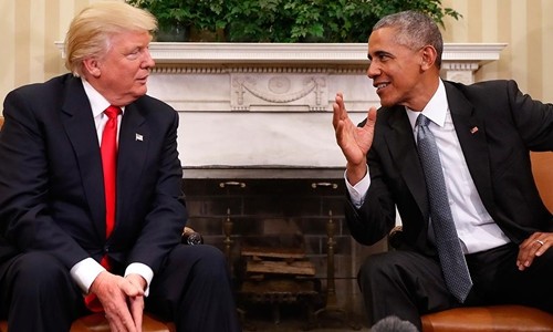  Tổng thống Barack Obama (phải) và Tổng thống đắc cử Donald Trump. Ảnh: AAP.