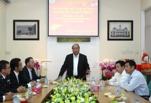 Thủ tướng Nguyễn Xuân Phúc phát biểu chỉ đạo trong tại buổi làm việc.