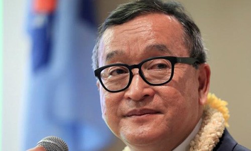  Ông Sam Rainsy. Ảnh: Bangkokpost