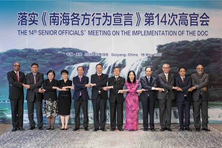 Cuộc họp quan chức cao cấp ASEAN - Trung Quốc về Thực hiện DOC. Ảnh: Bộ Ngoại giao