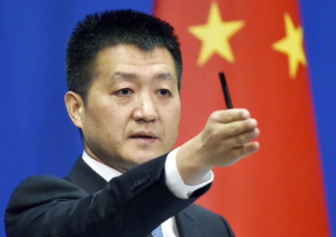 Người phát ngôn Bộ ngoại giao Trung Quốc Lục Khảng. Ảnh: Reuters.