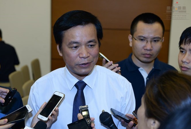 Tổng Thư ký Nguyễn Hạnh Phúc trong lần trao đổi với các PV bên lề kỳ họp