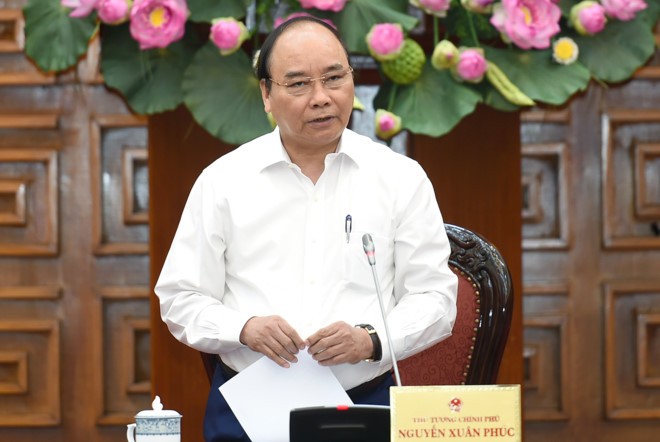 Thủ tướng Nguyễn Xuân Phúc đánh giá cao Hội Cựu giáo chức Việt Nam đã có nhiều sáng kiến, đề xuất với Bộ Giáo dục và Đào tạo, với Đảng, Nhà nước. Ảnh: VGP.