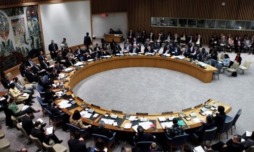  Một phiên họp Hội đồng Bảo an tại trụ sở Liên Hợp Quốc, New York, Mỹ. Ảnh: Reuters.