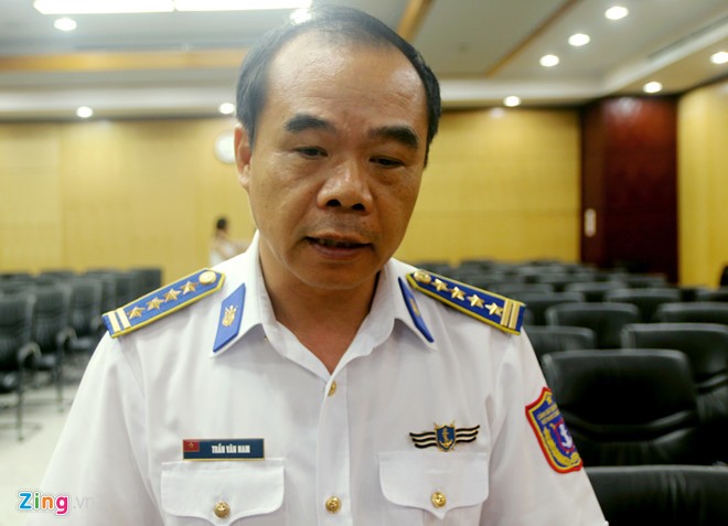 Đại tá Trần Văn Nam, Cục trưởng cục nghiệp vụ và pháp luật (Bộ Tư lệnh Cảnh sát biển) . Ảnh: Hiếu Công. 