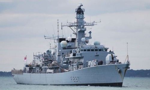 Tàu hộ tống HMS Westminster của hải quân Anh. Ảnh: Alamy.