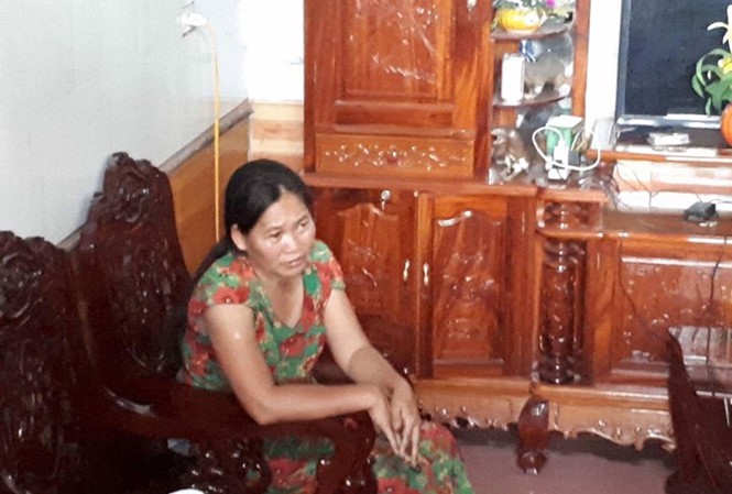 Đối tượng Đào Thị Danh bị Công an huyện Can Lộc bắt khẩn cấp.