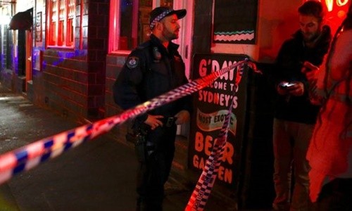 Cảnh sát phong tỏa một con đường sau các cuộc đột kích ở Sydney ngày 29/7. Ảnh: Reuters.