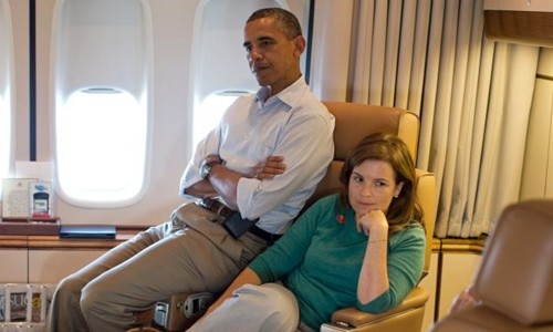  Ông Barack Obama và bà Alyssa Mastromonaco năm 2012. Ảnh: White House.
