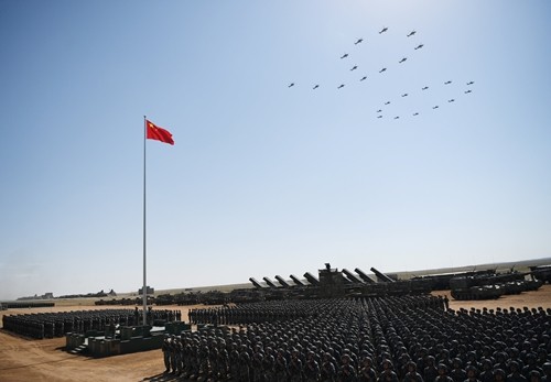  Trung Quốc tổ chức duyệt binh lớn ở khu tự trị Nội Mông kỷ niệm 90 năm thành lập quân đội. Ảnh: Reuters.