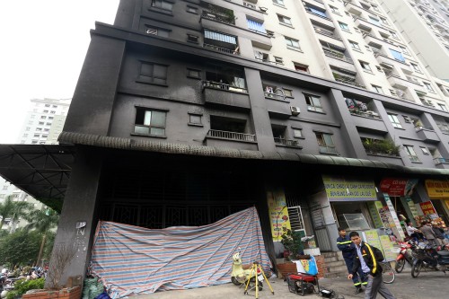TP Hà Nội sẽ có nhiều biện pháp xử lý các công trình chung cư cao tầng vi phạm PCCC. Ảnh minh hoạ: Bá Đô.