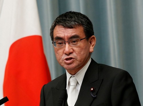 Ngoại trưởng Nhật Bản Taro Kono. Ảnh: Reuters.