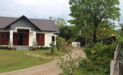 Khu biệt thự nhà vườn xây dựng trái phép của gia đình Phó ban tổ chức Tỉnh ủy Đồng Nai. Ảnh: Thái Hà.