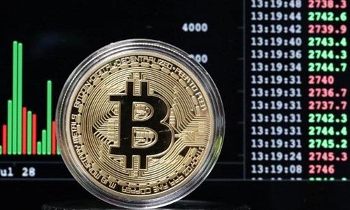 Giá Bitcoin đã tăng 40% trong tháng này. Ảnh: AFP