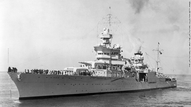 Tàu tuần dương hạng nặng USS Indianapolis. Ảnh: Getty.