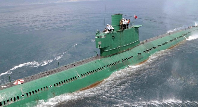 Tàu ngầm Triều Tiên (Nguồn: Sputnik)