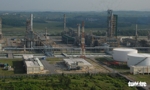 Nhà máy lọc dầu Dung Quất khi đi vào hoạt động năm 2009 đến nay đã sản xuất hơn 50 triệu tấn xăng, dầu - Ảnh: V.Hùng.