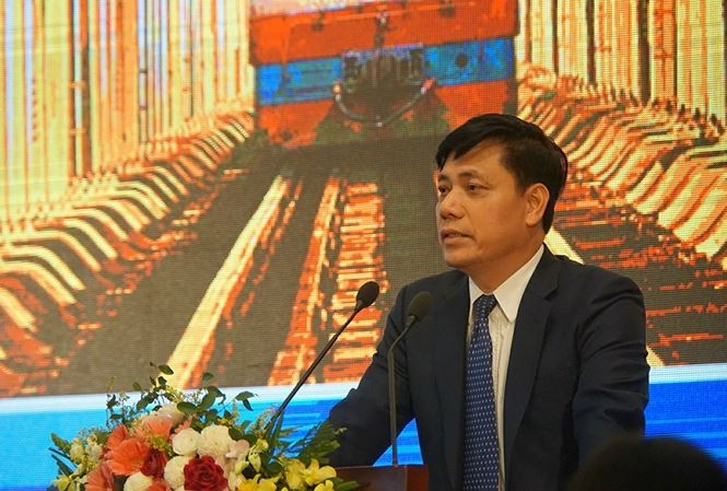 Thứ trưởng GTVT Nguyễn Ngọc Đông phát biểu tại hội nghị