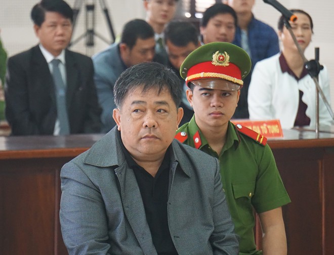 Bị cáo Đào Tấn Cường tại phiên tòa. Ảnh: Giáp Hồ. 