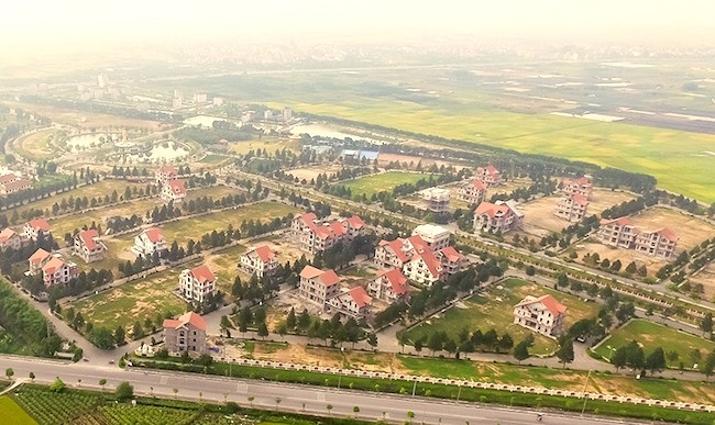 Khu đô thị Phoenix Garden tại huyện Đan Phượng là một trong những dự án đất nền hiếm hoi chào bán tại Hà Nội trong năm qua