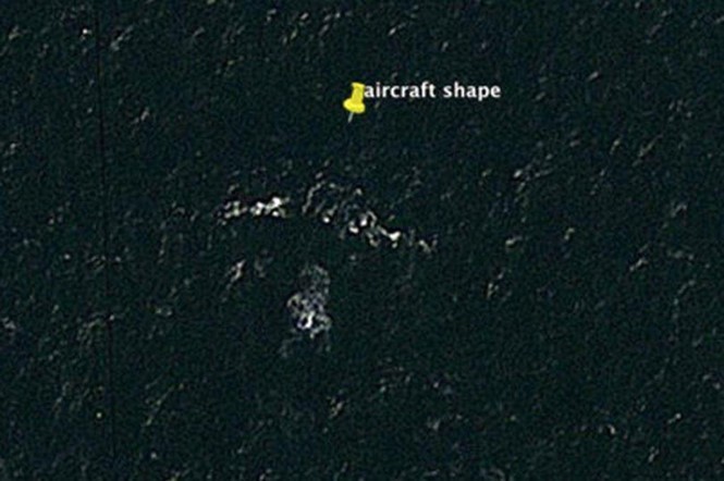 Bức ảnh từ Google Maps do kỹ sư Peter McMahon công bố có vật thể với hình dạng giống thân máy bay