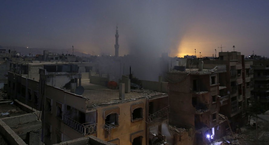 56 người thương vong trong vụ bắn phá thủ đô Damascus
