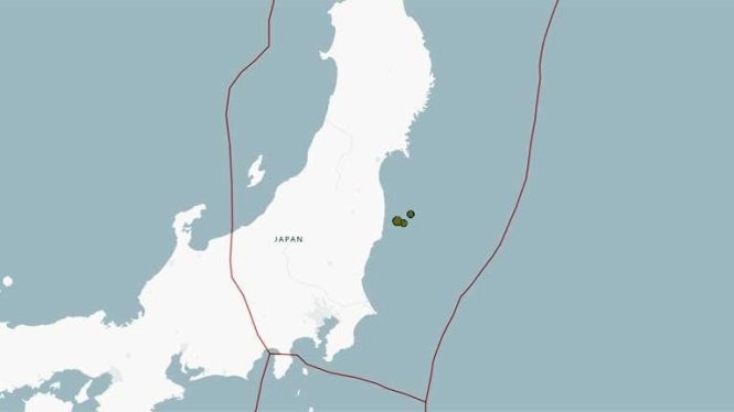 Trận động đất không đe doạ gây ra sóng thần ở miền đông Nhật Bản - Ảnh: CNN