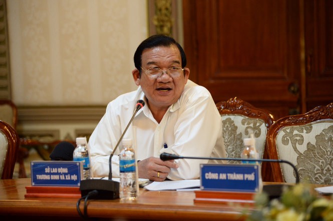 Ông Lê Minh Tấn, giám đốc Sở Lao động - Thương binh và Xã hội