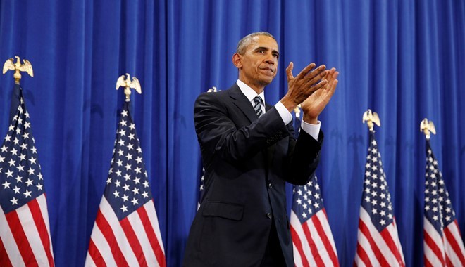 Tổng thống Mỹ Barack Obama phát biểu tại căn cứ không quân MacDill ở Florida hôm 6/12. Ảnh: Reuters.