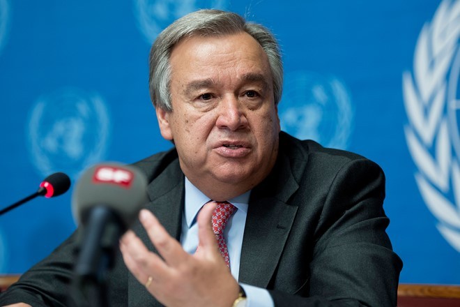 Tân Tổng thư ký LHQ Antonio Guterres. Ảnh: UN.