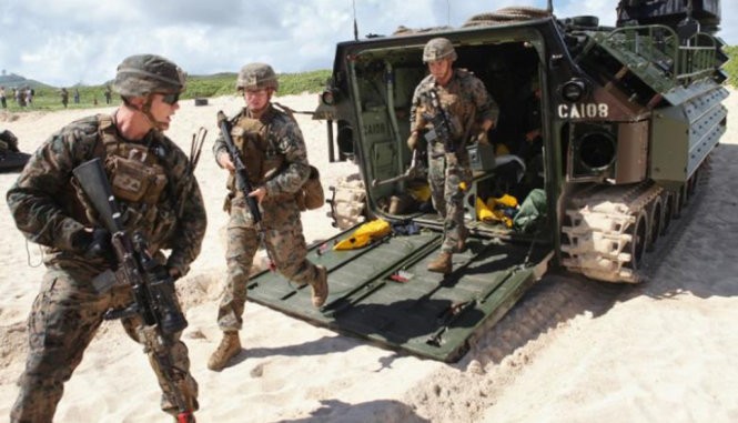 Lính Mỹ tại Hawaii ngày 30-7-2016 - Ảnh: Reuters