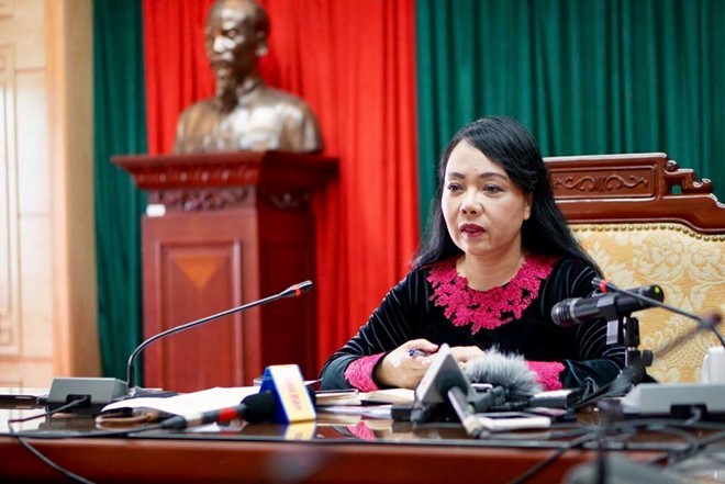 Bộ trưởng Y tế Nguyễn Thị Kim Tiến. 