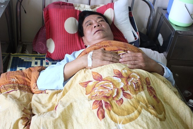 Ông Tú đang được điều trị tại Bệnh viện đa khoa Hà Tĩnh.