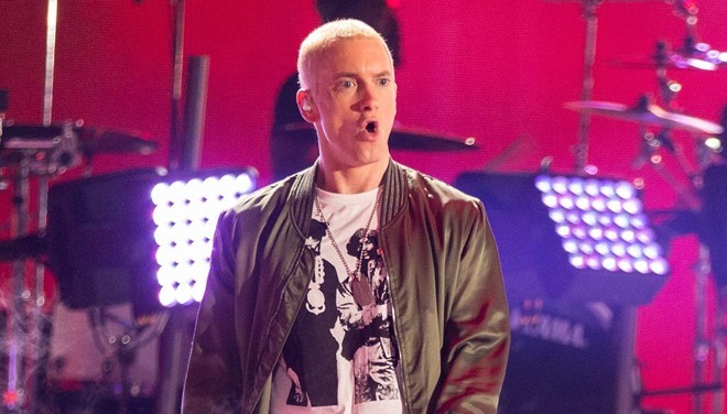 Eminem là một trong những nghệ sĩ từng là nạn nhân nhiều lần của các tin đồn qua đời. Ảnh: AFP/Getty Images. 
