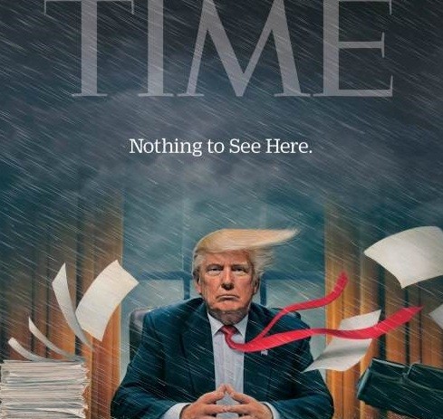 Hình bìa về ông Trump của tạp chí TIME. Ảnh: TIME.