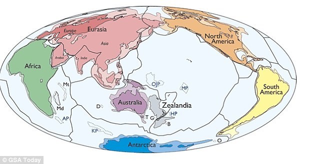 Zealandia là lục địa mới được khám phá trên Trái Đất. Ảnh: GSA Today.