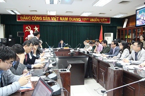 Thứ trưởng Nguyễn Thanh Long chủ trì cuộc họp. 