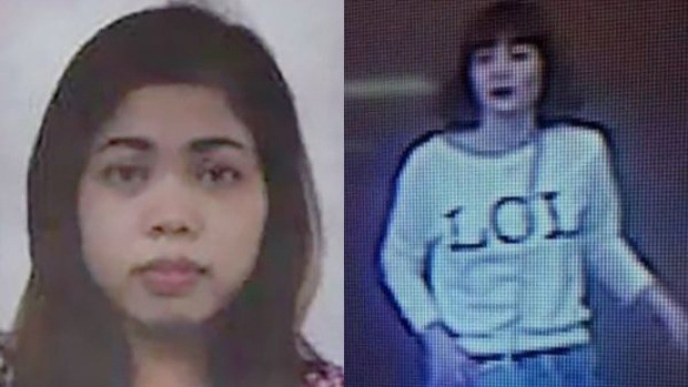 Hình ảnh hai nữ nghi phạm bị bắt liên quan tới cái chết của ông Kim Jong Nam. Ảnh: The Star.