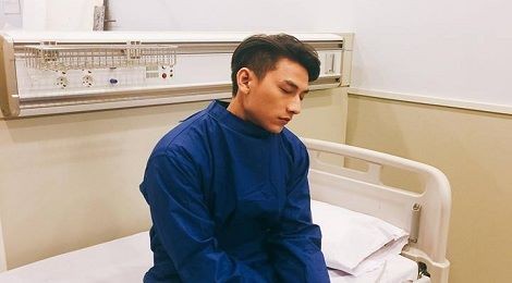 Hình ảnh Isaac tại bệnh viện ở Hàn Quốc.