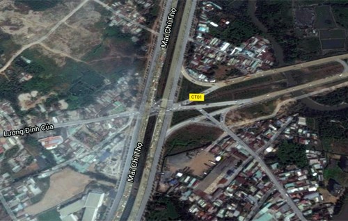 Hầm chui hơn 1.000 tỷ đồng được đề xuất xây nút giao An Phú (quận 2). Ảnh: Gooogle maps.