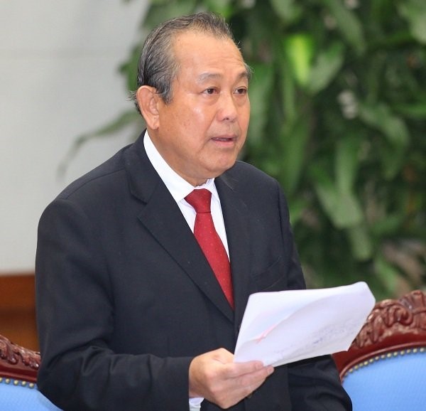 Phó thủ tướng Trương Hòa Bình phát biểu tại hội nghị. 