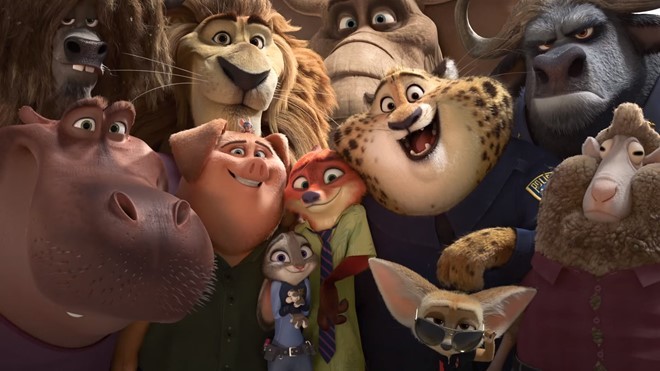 Các nhân vật hài hước "làm mưa làm gió" của Zootopia trên màn ảnh rộng năm 2016. Ảnh: Disney. 
