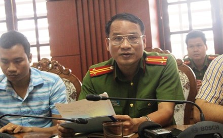 Trung tá Hồ Song Ân – Trưởng phòng PC 49, công an tỉnh Quảng Nam