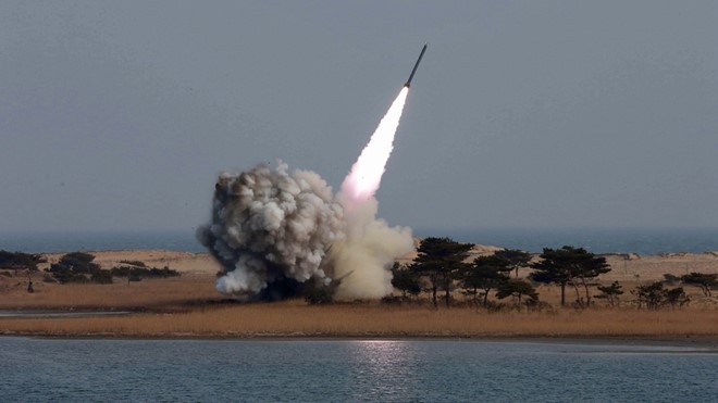 Triều Tiên liên tiếp phóng các loại tên lửa từ đầu năm nay. Ảnh: AFP.