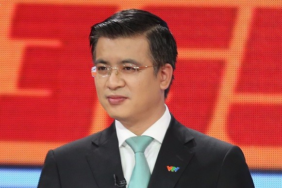 Nhà báo Quang Minh - tân Giám đốc Trung tâm tin tức VTV24. Ảnh: VTV.