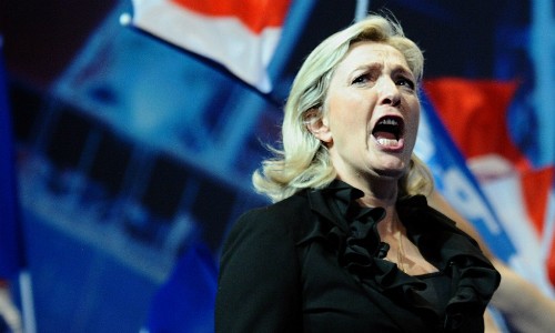 Ứng viên tổng thống Pháp Le Pen. Ảnh: Telegraph