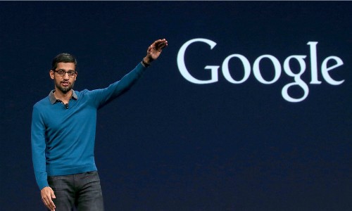 CEO Google - Sundar Pichai có thu nhập gấp đôi năm 2015. Ảnh: AFP