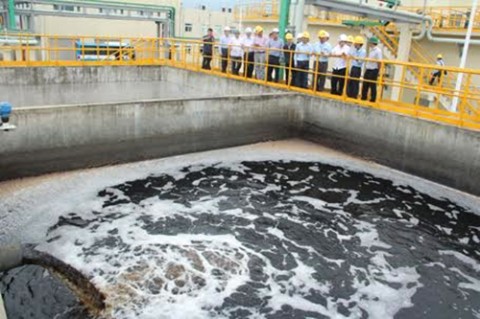 Hệ thống xử lý nước thải của tập đoàn Formosa năm 2016.