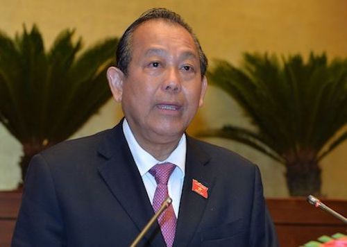 Phó thủ tướng Trương Hoà Bình.